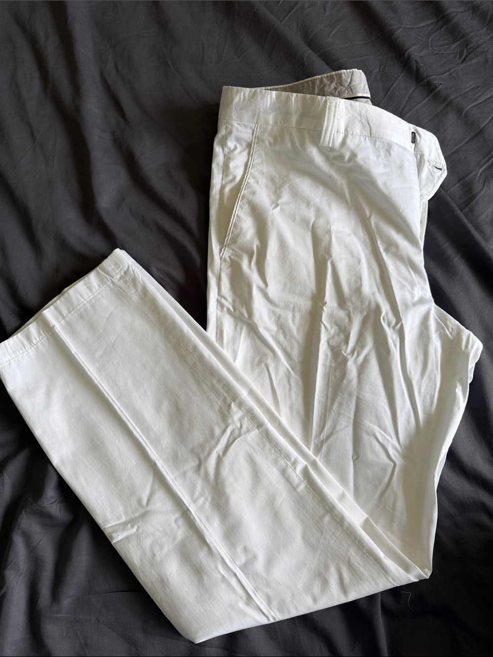 Emporio Armani White Men's Chinos